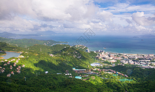 华侨城欢乐海岸广东省深圳市盐田区东部华侨城景区风光背景