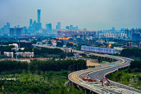 北京CBD城市建筑背景图片