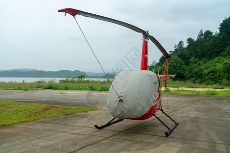 私人直升机小型私人飞机背景