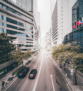 香港街头道路公路背景图片