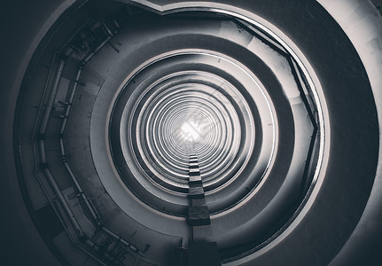 科幻现代抽象背景-灰色圆环背景