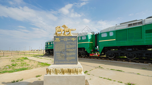 蒙古火车背景图片