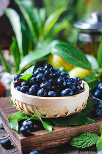 蓝莓智利进口红李高清图片