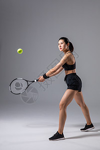 运动女性网球图片