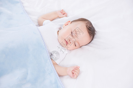 婴儿早教外国婴儿睡觉背景