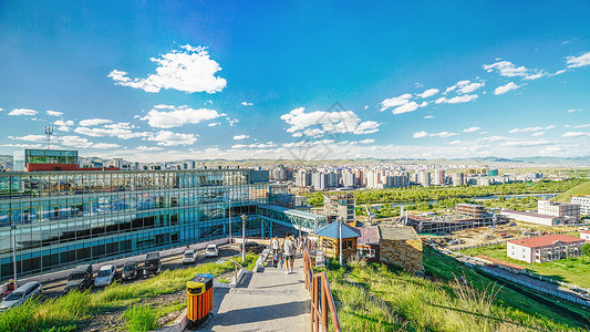乌兰巴托城市风光背景图片