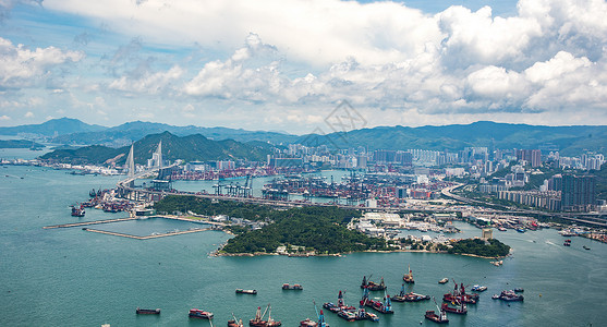 香港昂船洲大桥高清图片