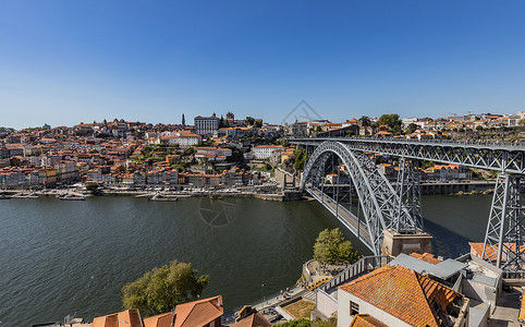 路易斯堡葡萄牙波尔图旅游景点唐路易斯一世大桥背景