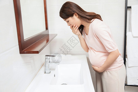 孕妇呕吐怀孕呕吐高清图片