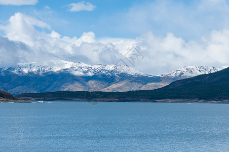 阿根廷湖区沃尔夫冈湖区高清图片
