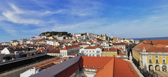 葡萄牙里斯本城市建筑风光背景图片