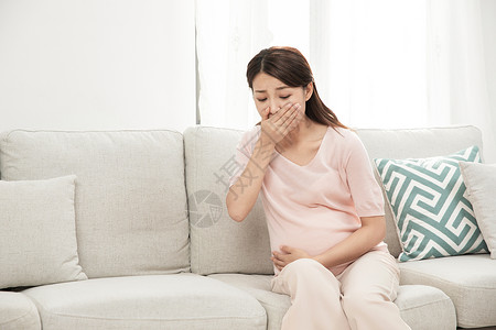 孕期呕吐孕妇生病背景
