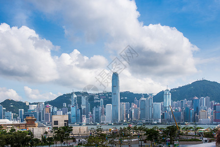 香港维多利亚港建筑群图片