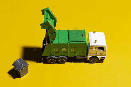 垃圾车垃圾分类环保车高清图片