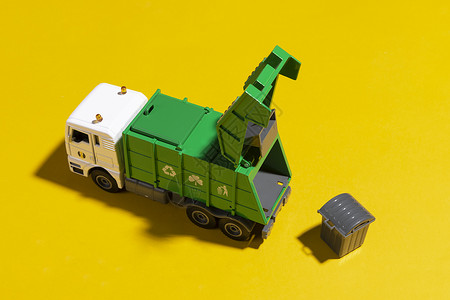 垃圾车清洁运输高清图片