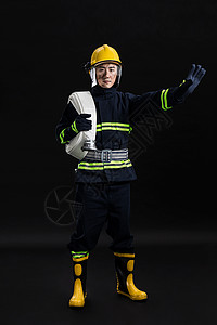 消防员形象背景图片