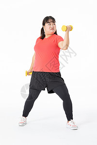女胖子运动减肥图片