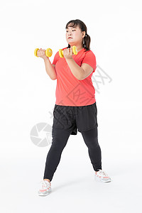 女胖子运动减肥背景图片
