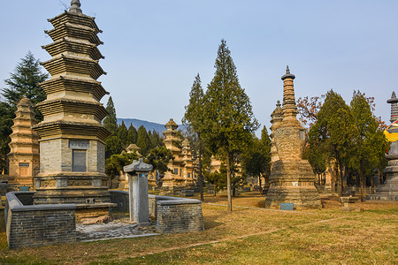 河南郑州少林寺风光旅游高清图片素材