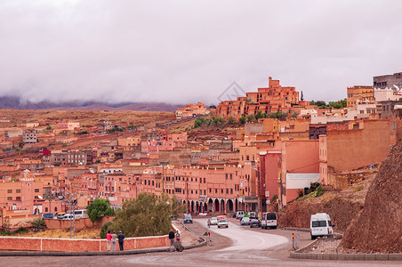 摩洛哥城镇城镇道路高清图片