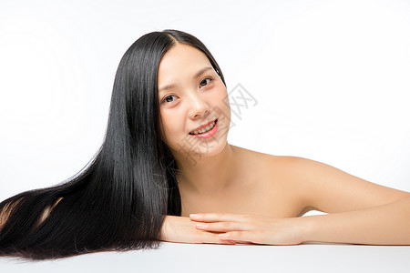 女性美发护发背景图片