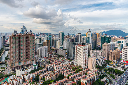 深圳市罗湖区城市风光背景图片