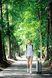 夏日凉拖学生放学背景