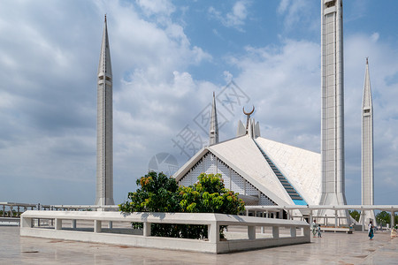 方特风景巴基斯坦地标国家清真寺背景