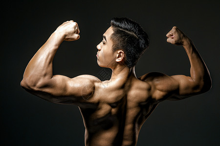肌肉男素材运动男性肌肉展示背景