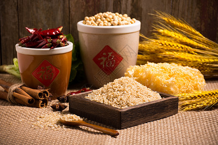 糙米农产品背景高清图片