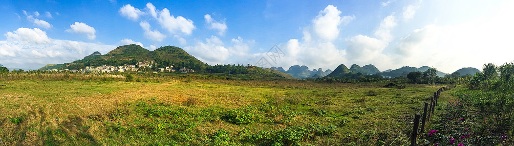 贵州万峰林景区风光全景背景图片
