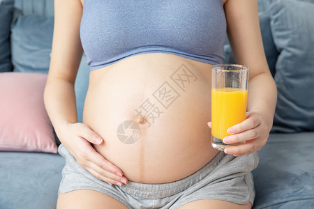 孕妇橙汁背景