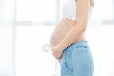孕妇特写怀孕的肚子高清图片