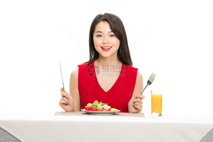 美女健康饮食图片