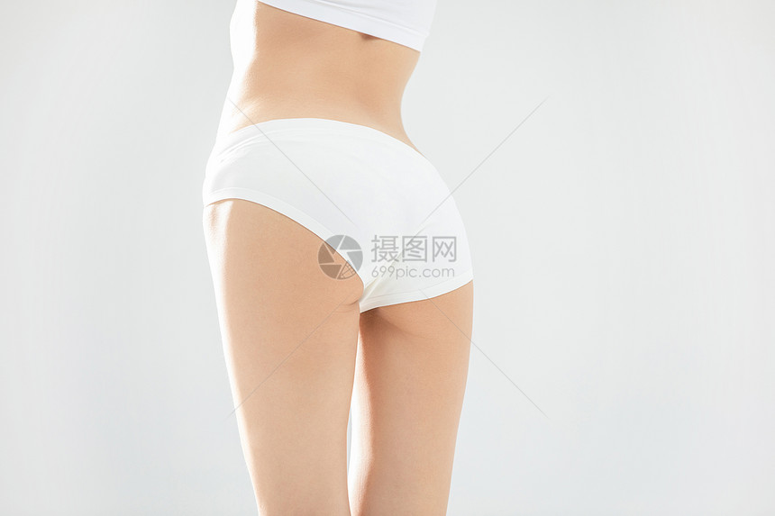 女性纤体瘦身特写图片