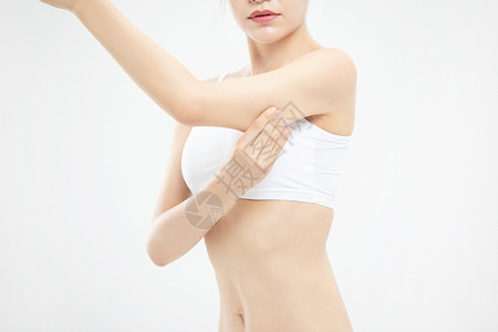 手臂减肥女性纤体瘦手臂背景