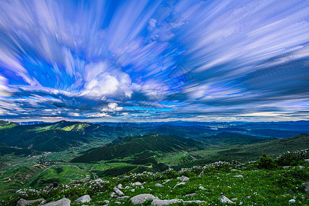 草地油画素材冰山梁之油画背景