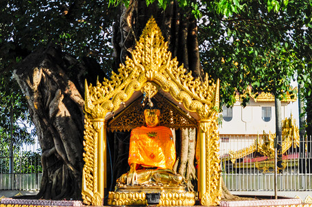 缅甸仰光金像背景图片