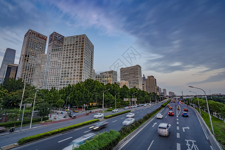 北京建外交通背景图片