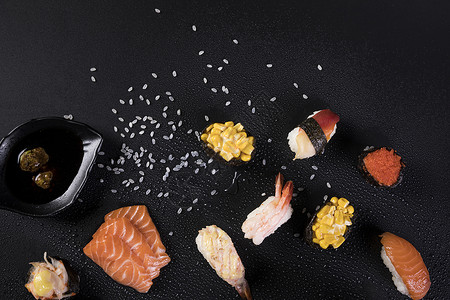  日料寿司背景图片