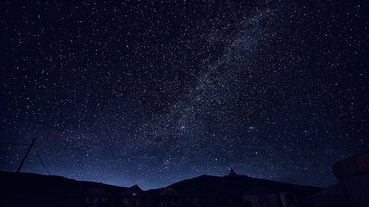 蒙古元素蒙古国璀璨星空背景