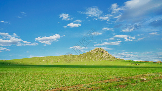 蒙古大草原背景图片