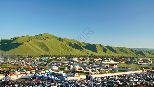 蒙古国乌兰巴托城市郊区背景