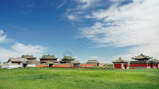 蒙古国额尔德尼召寺庙高清图片