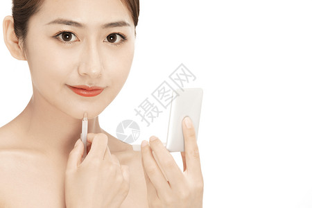 女性美容化妆保养背景图片