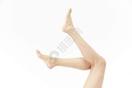 女性美腿双腿弯曲高清图片
