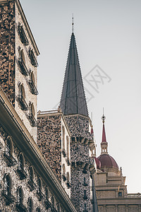 河北美术学院-欧洲城堡背景图片