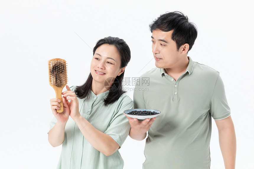 中年夫妇健康饮食图片