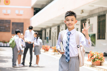 小学生ok手势图片