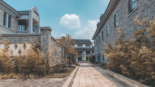 院墙素材建筑空间背景